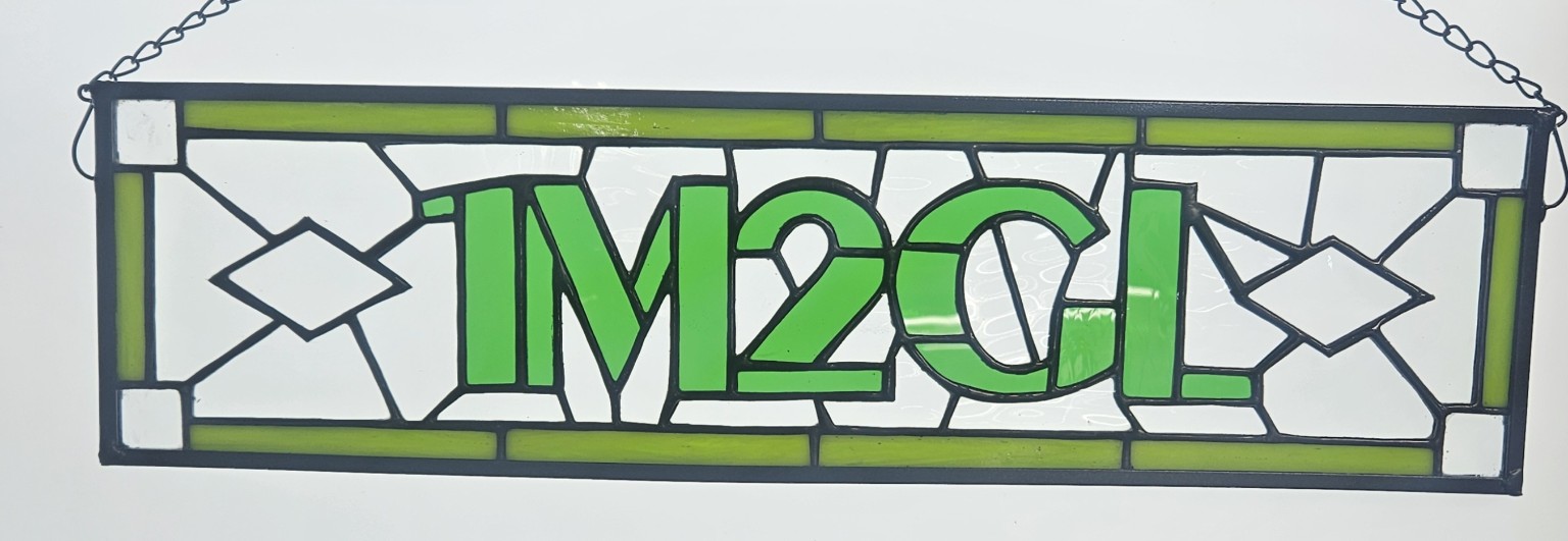 Custom 1M2GL stained glass panel